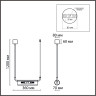 Подвес LUMION TORONTO 6561/2 SUSPENTIONI LN24 G9 2*20W 220V черный/прозрачный/металл/стекло