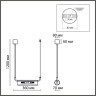 Подвес LUMION TORONTO 6560/2 SUSPENTIONI LN24 G9 2*20W 220V золотой/прозрачный/металл/стекло