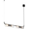 Подвес LUMION TORONTO 6561/4 SUSPENTIONI LN24 G9 4*20W 220V черный/прозрачный/металл/стекло