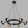 Подвесная люстра LUMION LAMINA 8233/6 COMFI LN25 209 GU10 LED 6*7W 220V черный/золото, металл