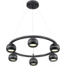 Подвесная люстра LUMION LUAZANA 8242/6 COMFI LN25 203 LED GX53 6*7W 220V черный металл