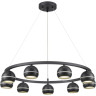 Подвесная люстра LUMION LUAZANA 8242/9 COMFI LN25 203 LED GX53 8*7W 220V черный металл