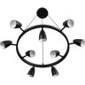 Подвесная люстра LUMIONILMINA 8237/9 COMFI LN25 210GU10 9*35W 220V черный, металл
