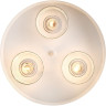 Подвесной светильник LUMION BASALTO 6599/3C MODERNI LN24 Е27 3*40W 220V белый/белый, бежевый металл, эко кожа/металл, стекло