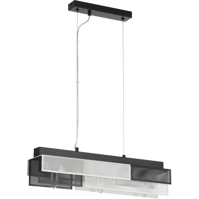 Подвесной светильник LUMION DANA 8004/3A MODERNI LN24 Е14 3*40W 220V черный/белый, черный металл/металл