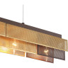 Подвесной светильник LUMION DANA 8005/4A MODERNI LN24 Е14 4*40W 220V кофе/кофе, золотой металл/металл