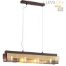 Подвесной светильник LUMION DANA 8005/4A MODERNI LN24 Е14 4*40W 220V кофе/кофе, золотой металл/металл