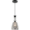 Подвесной светильник LUMION ELENIKA 8057/1А SUSPENTIONI LN24 E27 1*60W 220V черный/смоки металл/стекло