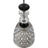 Подвесной светильник LUMION ELENIKA 8057/1А SUSPENTIONI LN24 E27 1*60W 220V черный/смоки металл/стекло