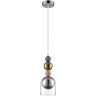 Подвесной светильник LUMION GALLO 8066/1A MODERNI LN25 299 G9 1*20W 220V хром/серый/прозрачный, металл/стекло