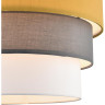 Подвесной светильник LUMION ILAIDA 8038/3 MODERNI LN25 Е27 3*60W 220V никель/желтый/серый/белый, металл/текстиль