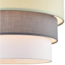 Подвесной светильник LUMION ILAIDA 8039/3 MODERNI LN25 Е27 3*60W 220V никель/мятный/серый/белый, металл/текстиль
