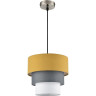 Подвесной светильник LUMION ILAIDA 8038/1 MODERNI LN25 Е27 60W 220V никель/желтый/серый/белый, металл/текстиль
