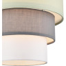 Подвесной светильник LUMION ILAIDA 8039/1 MODERNI LN25 Е27 60W 220V никель/мятный/серый/белый, металл/текстиль