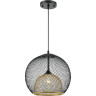Подвесной светильник LUMION LEONELA 8052/1А SUSPENTIONI LN24 E27 1*60W 220V черный/черный, золото металл/металл
