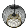 Подвесной светильник LUMION LEONELA 8052/1А SUSPENTIONI LN24 E27 1*60W 220V черный/черный, золото металл/металл