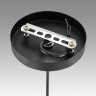 Подвесной светильник LUMION LEONELA 8052/1А SUSPENTIONI LN24 E27 1*60W 220V черный/черный, золото металл/металл