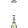 Подвесной светильник LUMION MANOLA 8047/1А SUSPENTIONI LN24 E27 1*60W 220V хром/зеленый металл/стекло