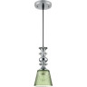 Подвесной светильник LUMION MANOLA 8047/1А SUSPENTIONI LN24 E27 1*60W 220V хром/зеленый металл/стекло