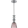 Подвесной светильник LUMION MANOLA 8048/1А SUSPENTIONI LN24E27 1*60W 220V хром/розовый металл/стекло