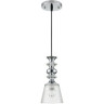 Подвесной светильник LUMION MANOLA 8049/1А SUSPENTIONI LN24 E27 1*60W 220V хром/прозрачный металл/стекло