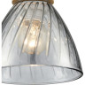 Подвесной светильник LUMION MIRABELA 8050/1А SUSPENTIONI LN24 E27 1*60W 220V дерево/смоки металл/стекло