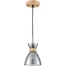 Подвесной светильник LUMION MIRABELA 8050/1А SUSPENTIONI LN24 E27 1*60W 220V дерево/смоки металл/стекло