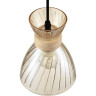 Подвесной светильник LUMION MIRABELA 8051/1А SUSPENTIONI LN24 E27 1*60W 220V дерево/амбер металл/стекло