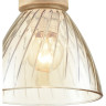 Подвесной светильник LUMION MIRABELA 8051/1А SUSPENTIONI LN24 E27 1*60W 220V дерево/амбер металл/стекло