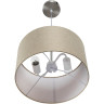 Подвесной светильник LUMION NIKKI 8250/2 MODERNI LN25 000 Е27 2*60W 220V никель/бежевый, металл/текстиль