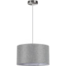 Подвесной светильник LUMION NIKKI 8251/2 MODERNI LN25 000 Е27 2*60W 220V никель/серый, металл/текстиль