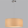 Подвесной светильник LUMION NIKKI 8250/3 MODERNI LN25 000 Е27 3*60W 220V никель/бежевый, металл/текстиль