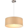 Подвесной светильник LUMION NIKKI 8250/3 MODERNI LN25 000 Е27 3*60W 220V никель/бежевый, металл/текстиль