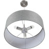 Подвесной светильник LUMION NIKKI 8251/3 MODERNI LN25 000 Е27 3*60W 220V никель/серый, металл/текстиль