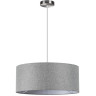 Подвесной светильник LUMION NIKKI 8251/3 MODERNI LN25 000 Е27 3*60W 220V никель/серый, металл/текстиль
