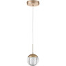 Подвесной светильник LUMION RIMINI 8083/1A LEDIO LN25 320 LED 1*3W 220V золото/прозрачный, металл/акрил