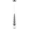 Подвесной светильник LUMION SOLIDA 8088/1A MODERNI LN25 302 G91*20W 220V хром/белый, металл/стекло