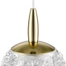 Подвесной светильник LUMION TRINO 8080/1A LEDIO LN25 000 LED 1*3W 220V золото/прозрачный металл/акрил