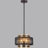 Подвесной светильник LUMION ZARINA 8007/3 MODERNI LN24 Е14 3*40W 220V черный/черный, золотой металл/металл, стекло