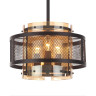 Подвесной светильник LUMION ZARINA 8007/3 MODERNI LN24 Е14 3*40W 220V черный/черный, золотой металл/металл, стекло