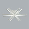 Потолочная люстра ALBERTA 8029/60CL LEDIO LN25 8029/60CL с ПДУ LED 60W 3000-6000К 220V белый/белый, металл/акрил