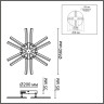 Потолочная люстра ALBERTA 8029/60CL LEDIO LN25 8029/60CL с ПДУ LED 60W 3000-6000К 220V белый/белый, металл/акрил