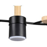 Потолочная люстра LUMION CRYPTO 8194/5C COMFI LN25 261 LED GX53 5*9W 220V черный, металл/дерево/пластик