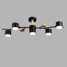 Потолочная люстра LUMION CRYPTO 8194/5C COMFI LN25 261 LED GX53 5*9W 220V черный, металл/дерево/пластик