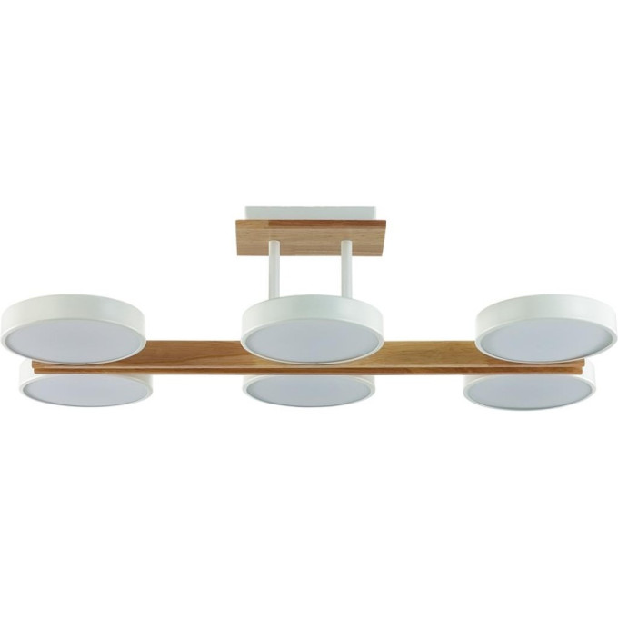 Потолочная люстра LUMION PLATO 8030/108CL LEDIO LN25 LED 108W 3000-6000К 220V белый, дерево/металл, акрил