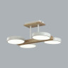 Потолочная люстра LUMION PLATO 8030/72CL LEDIO LN25 LED 72W 3000-6000К 220V белый, дерево/металл, акрил