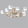 Потолочная люстра LUMION RONDO 8196/10C COMFI LN25 262 LED GX53 10*9W 220V белый, металл/дерево/пластик