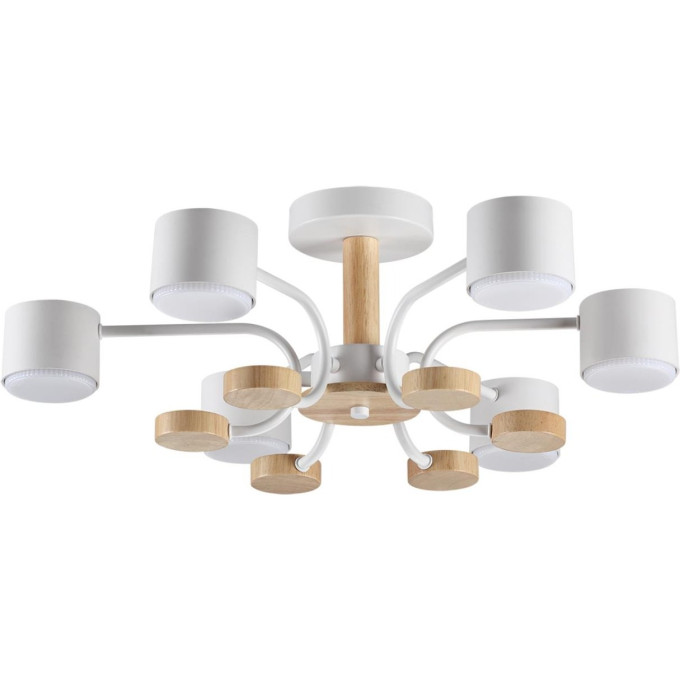Потолочная люстра LUMION RONDO 8231/6C COMFI LN25 262 LED GX53 6*9W 220V белый, металл/дерево/пластик