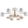 Потолочная люстра LUMION RONDO 8231/6C COMFI LN25 262 LED GX53 6*9W 220V белый, металл/дерево/пластик