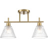 Потолочная люстра LUMION VIVIAN COMFI LN25 8188/2C E14 2*40W 220V латунь/прозрачный, металл/стекло